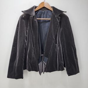 Akris Short Velvet Tie Waist Jacket